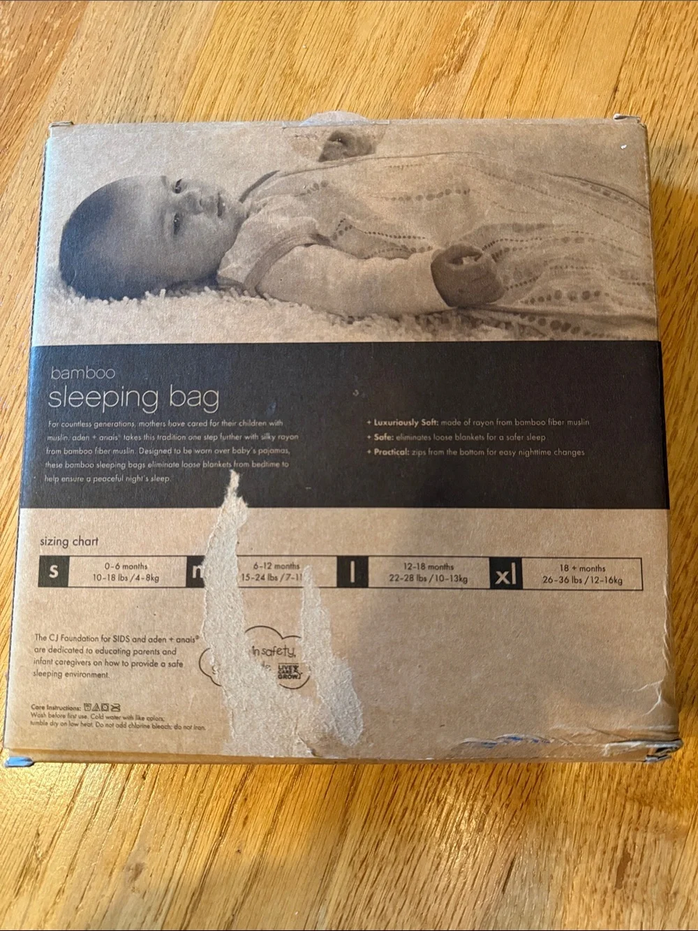 Aden + Anais Bamboo Sleeping Bag L 12-28 Months Pink